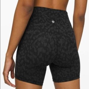Lululemon Align HR Shorts 6in Formation Camo Deep Coal